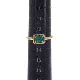 デザインジュエリー エメラルド 13号 リング K18ゴールド グリーン エメラルド レディース【中古】【Aランク】