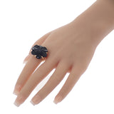 シャネル CHANEL カメリア 16号 リング K18イエローゴールド オニキス レディース【中古】【Aランク】