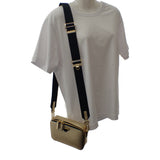 プラダ PRADA ブリック 2VH070 ショルダーバッグ レザー ゴールド ゴールド金具 メンズ レディース【中古】【Aランク】