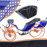 エルメス HERMES カレ90 スカーフ シルク ブラック ホワイト レディース【中古】【Sランク】