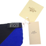 エルメス HERMES カレ90 スカーフ シルク ブラック ホワイト レディース【中古】【Sランク】