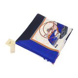 エルメス HERMES カレ90 スカーフ シルク ブラック ホワイト レディース【中古】【Sランク】