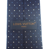 ルイヴィトン LOUIS VUITTON モノグラム グラディエント ドッツ M76844 モノグラム ネクタイ シルク ネイビー メンズ【中古】【Aランク】