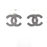 シャネル CHANEL ココマーク D15V ピアス メタル クリスタル シルバー レディース【中古】【ABランク】