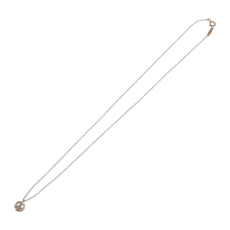 ティファニー TIFFANY&Co. メトロピースサイン ネックレス K18ピンクゴールド ダイヤモンド レディース【中古】【Aランク】
