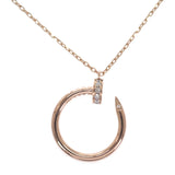 カルティエ CARTIER ジュストアンクル B7224888 ネックレス K18ピンクゴールド ダイヤモンド レディース【中古】【Aランク】