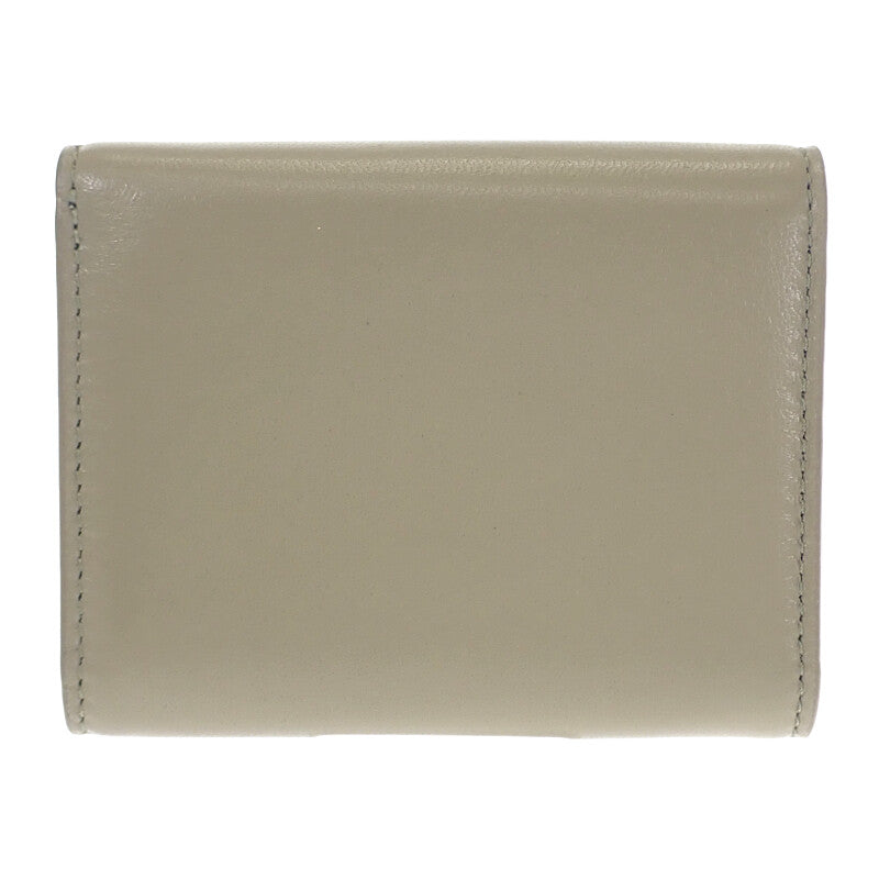 ロエベ LOEWE パファー アナグラムトライフォールド ウォレット C821TR2X10 三つ折り財布 シャイニーナパカーフスキン ユーカリグリーン ゴールド金具 レディース【中古】【Aランク】