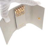 サンローラン SAINT LAURENT YSLラインキーケース 693749 B680J 9207 キーケース カーフ メタル アイボリー ゴールド金具 レディース【中古】【Aランク】