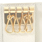 サンローラン SAINT LAURENT YSLラインキーケース 693749 B680J 9207 キーケース カーフ メタル アイボリー ゴールド金具 レディース【中古】【Aランク】