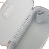 シャネル CHANEL バニティ チェーンショルダー AP2199 2WAYバッグ ラムスキン ライトブルー ゴールド金具 レディース【中古】【Aランク】