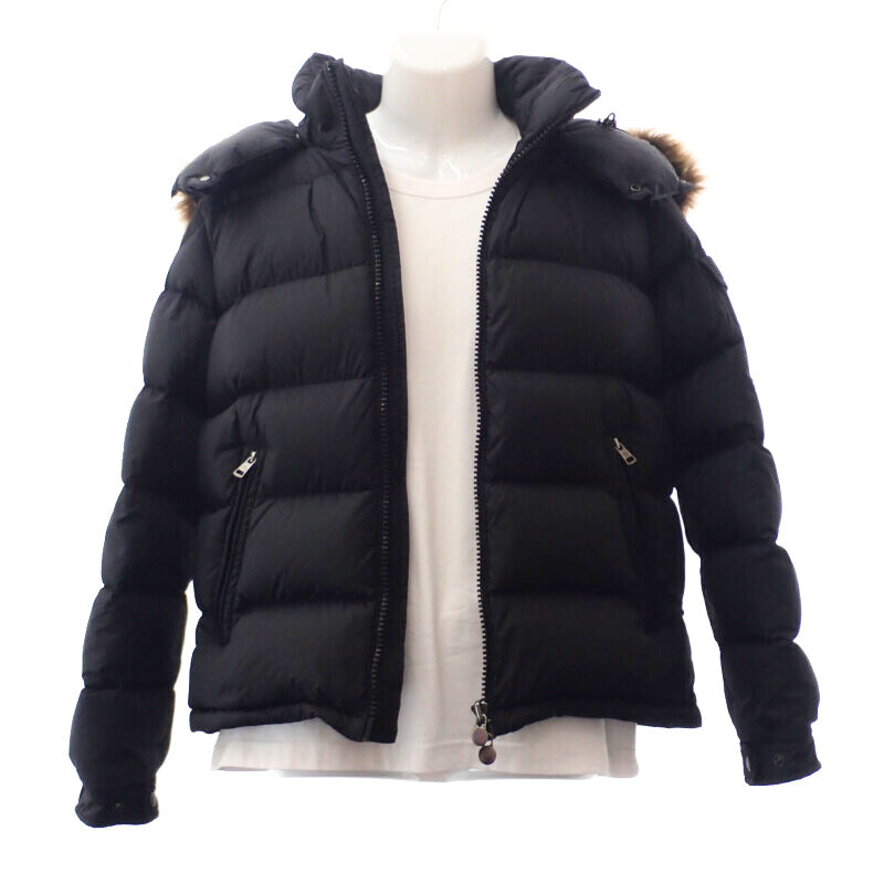 モンクレール MONCLER MAYAF ショート 2 H20911A00270 5968E ダウンジャケット ナイロン ダウン フェザー ブラック メンズ【中古】【ABランク】
