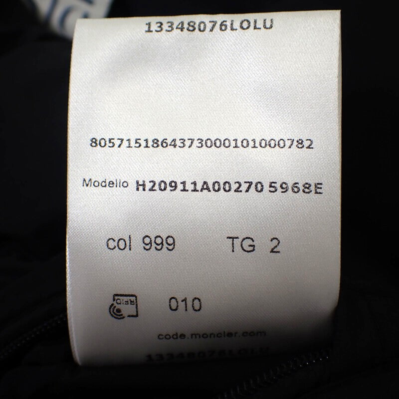 モンクレール MONCLER MAYAF ショート 2 H20911A00270 5968E ダウンジャケット ナイロン ダウン フェザー ブラック メンズ【中古】【ABランク】