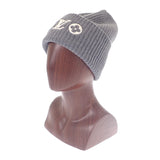 ルイヴィトン LOUIS VUITTON ビーニー・LVヘッドライン ニット帽子 モノグラム M94833 ニットキャップ ウール グレー ホワイト レディース メンズ【中古】【Aランク】