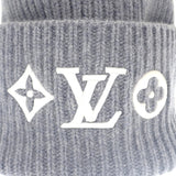 ルイヴィトン LOUIS VUITTON ビーニー・LVヘッドライン ニット帽子 モノグラム M94833 ニットキャップ ウール グレー ホワイト レディース メンズ【中古】【Aランク】