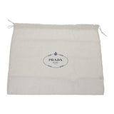 プラダ PRADA デュエット バケットバッグ 1BH038 2WAYバッグ ハンドバッグ ショルダーバッグ ナイロン レザー グレー ゴールド金具 レディース【中古】【Aランク】