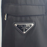 プラダ PRADA Re-Nylon コットンシャツ 38 P415FS2121YY2 長袖シャツ コットン リサイクルポリアミド ホワイト ブラック レディース【中古】【Aランク】