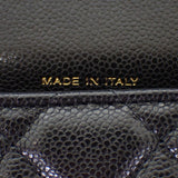 シャネル CHANEL フラップフォンケース AP2096_B10583_C3906 ショルダーバッグ カーフ ブラック ゴールド金具 レディース【中古】【SAランク】