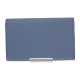 プラダ PRADA サフィアーノトライアングル 1MC110_QHH_F0OZX カードケース サフィアーノ ライトブルー シルバー金具 レディース メンズ【中古】【SAランク】