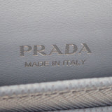 プラダ PRADA サフィアーノトライアングル 1MC110_QHH_F0OZX カードケース サフィアーノ ライトブルー シルバー金具 レディース メンズ【中古】【SAランク】
