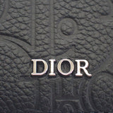 ディオール Dior ビジネスカードホルダー 2ESCH178FLG_H00N カードケース カーフ ブラック シルバー金具 メンズ レディース【中古】【SAランク】