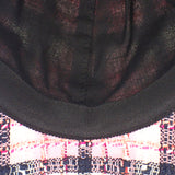 シャネル CHANEL ココマーク ツイード AAA008_B16357_NX209 キャップ コットン ピンク シルバー金具 レディース【中古】【Aランク】