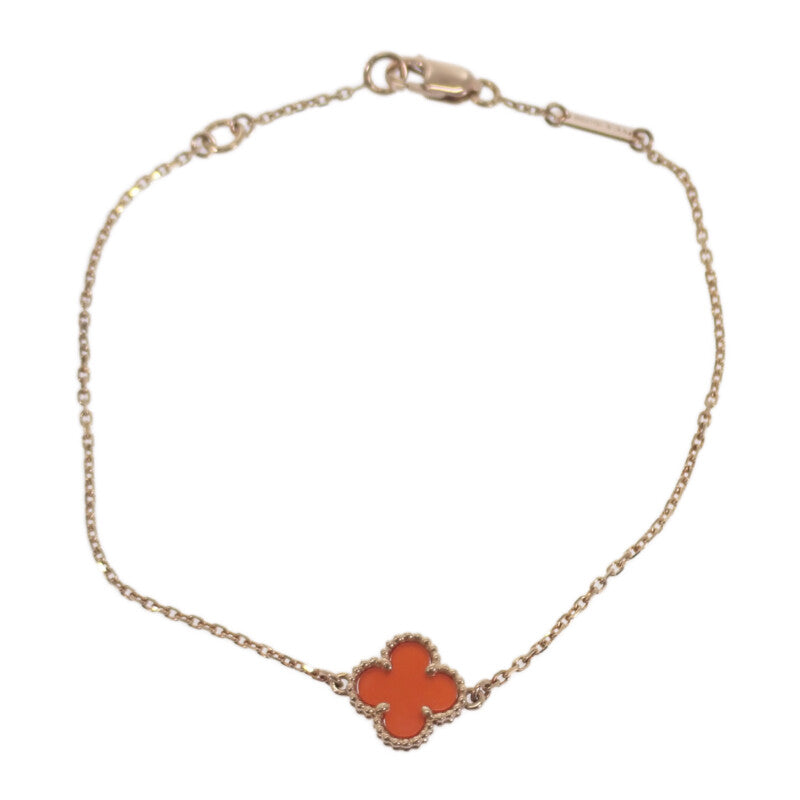 ヴァンクリーフ&アーペル Van Cleef & Arpels スウィートアルハンブラ VCARN59K00 ブレスレット K18ピンクゴールド カーネリアン レディース【中古】【Aランク】