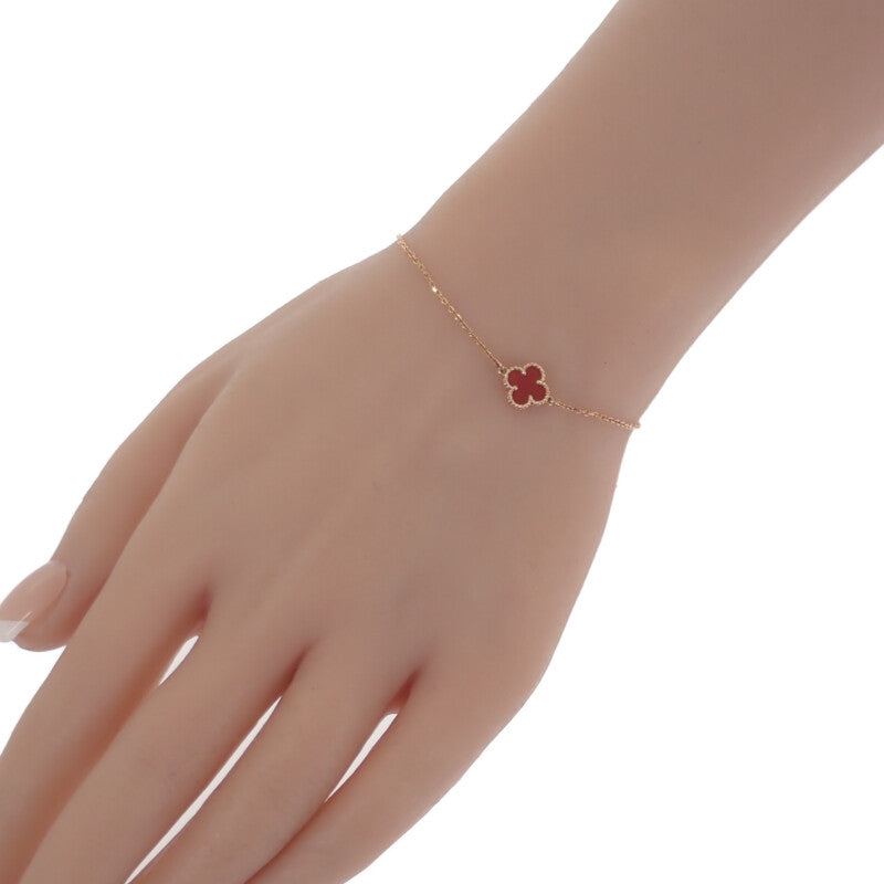 ヴァンクリーフ&アーペル Van Cleef & Arpels スウィートアルハンブラ VCARN59K00 ブレスレット K18ピンクゴールド カーネリアン レディース【中古】【Aランク】