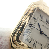 カルティエ CARTIER パンテールLM W25014B9 腕時計 K18イエローゴールド クオーツ シルバー文字盤 レディース【中古】【Aランク】