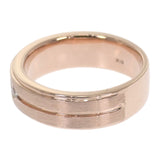 デザインジュエリー 3PD 18号 リング K18ピンクゴールド ダイヤモンド メンズ レディース【中古】【Aランク】