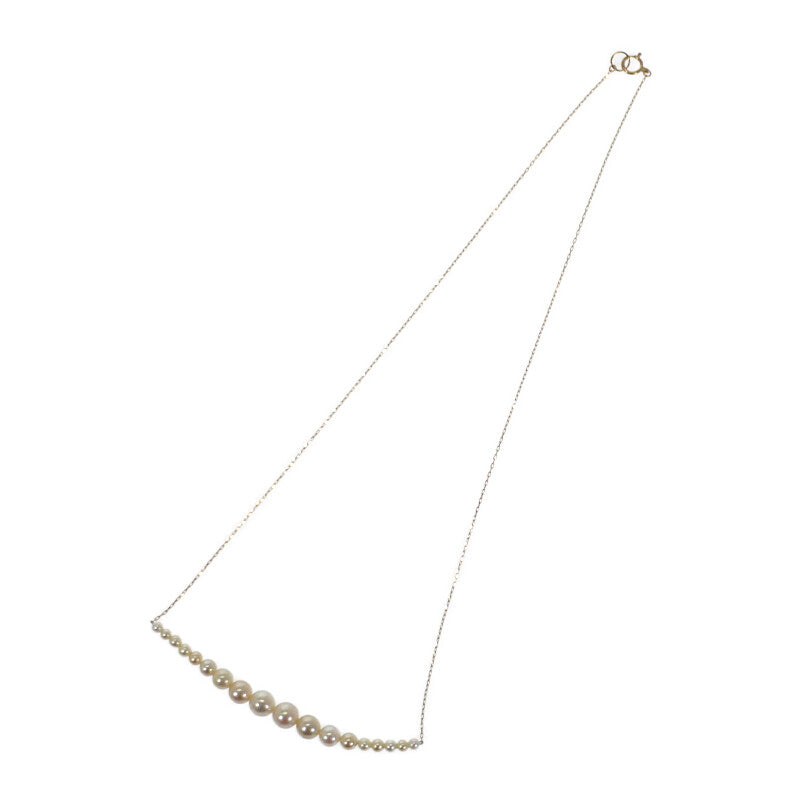 デザインジュエリー 18連パール ネックレス パール K18イエローゴールド レディース【中古】【Aランク】