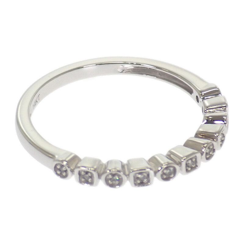 デザインジュエリー 11PD 15号 リング K14ホワイトゴールド ダイヤモンド レディース【中古】【Aランク】