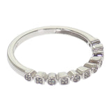 デザインジュエリー 11PD 15号 リング K14ホワイトゴールド ダイヤモンド レディース【中古】【Aランク】