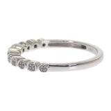 デザインジュエリー 11PD 15号 リング K14ホワイトゴールド ダイヤモンド レディース【中古】【Aランク】