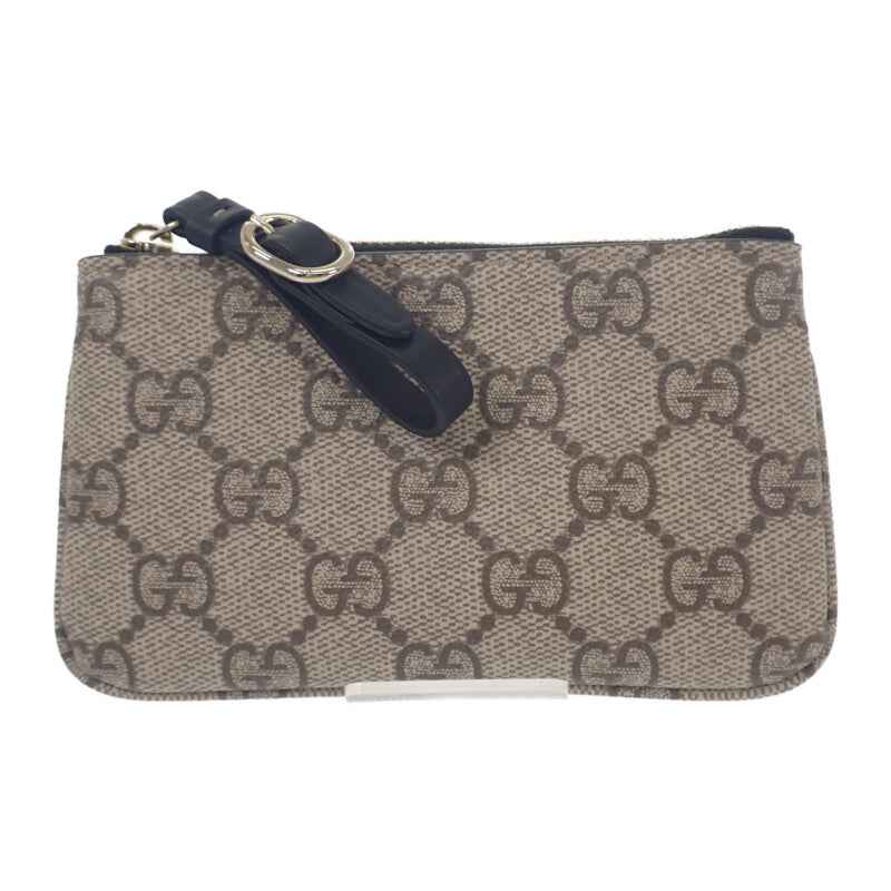 グッチ GUCCI キーケース 819113 コインケース ポリウレタン ブラウン ゴールド金具 メンズ レディース【中古】【Aランク】