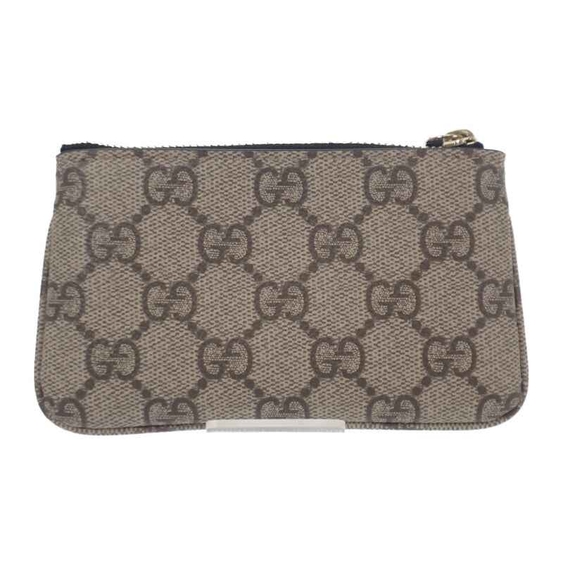 グッチ GUCCI キーケース 819113 コインケース ポリウレタン ブラウン ゴールド金具 メンズ レディース【中古】【Aランク】