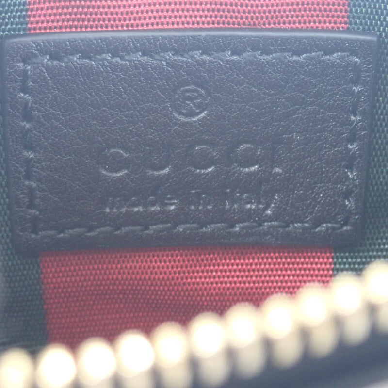 GUCCI 古馳 819113 零錢包 鑰匙包 聚氨酯 棕色 金色五金 男士 女士【二手】【A級】