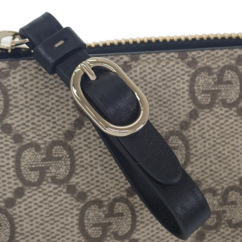 GUCCI 古馳 819113 零錢包 鑰匙包 聚氨酯 棕色 金色五金 男士 女士【二手】【A級】