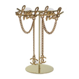 シャネル CHANEL CCロゴチェーン ピアス メタル ゴールド レディース【中古】【Aランク】