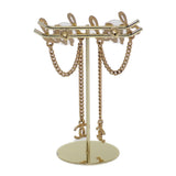 シャネル CHANEL CCロゴチェーン ピアス メタル ゴールド レディース【中古】【Aランク】