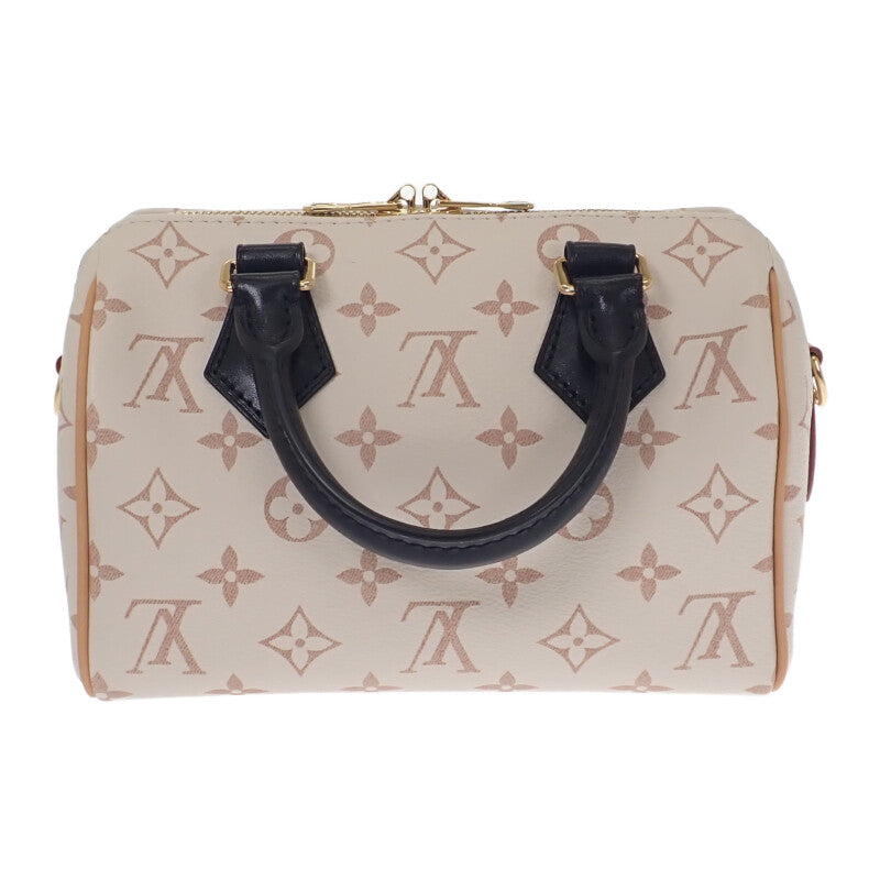 路易威登 LOUIS VUITTON Speedy B 20 M46906 兩用包 Monogram Dune 白色 米色 女款【中古】【A級品】