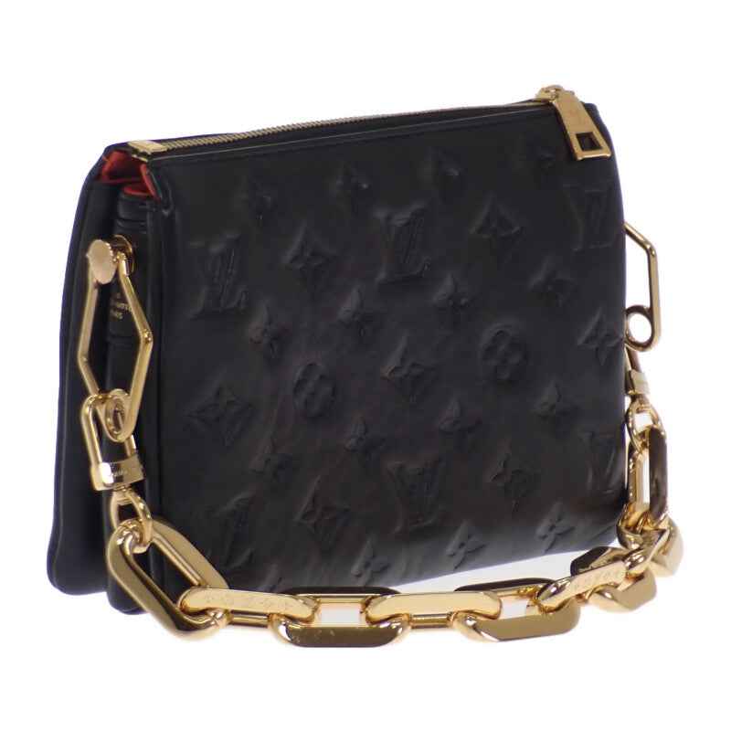 ルイヴィトン LOUIS VUITTON クッサンPM M21263 モノグラム 2WAYバッグ ショルダーバッグ レザー ブラック ゴールド金具 レディース【中古】【Aランク】