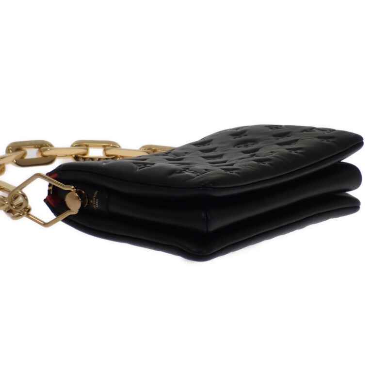 ルイヴィトン LOUIS VUITTON クッサンPM M21263 モノグラム 2WAYバッグ ショルダーバッグ レザー ブラック ゴールド金具 レディース【中古】【Aランク】