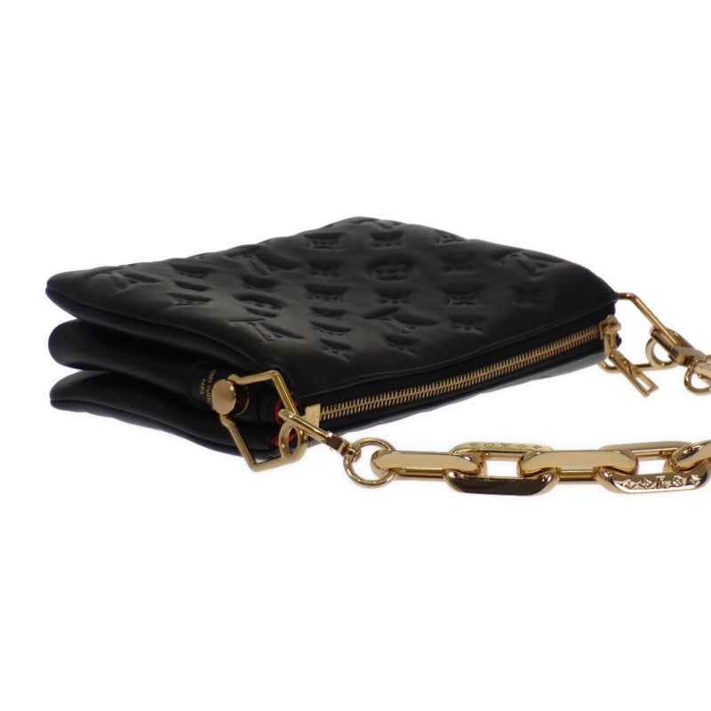 ルイヴィトン LOUIS VUITTON クッサンPM M21263 モノグラム 2WAYバッグ ショルダーバッグ レザー ブラック ゴールド金具 レディース【中古】【Aランク】