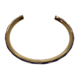 シャネル CHANEL CC ココマーク S B24P刻印 バングル メタル ブラック ゴールド レディース【中古】【ABランク】