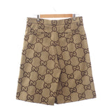 グッチ GUCCI ジャンボGG ハーフ 50 673181_ZAHT6_2580 パンツ コットン ポリエステル ベージュ メンズ【中古】【Aランク】