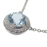 ティファニー TIFFANY&Co. ソレスト ペンダント 60005423 ネックレス Pt950プラチナ アクアマリン ダイヤモンド レディース【中古】【Aランク】