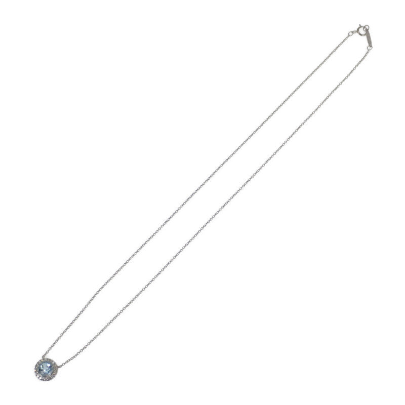 ティファニー TIFFANY&Co. ソレスト ペンダント 60005423 ネックレス Pt950プラチナ アクアマリン ダイヤモンド レディース【中古】【Aランク】
