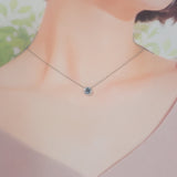 ティファニー TIFFANY&Co. ソレスト ペンダント 60005423 ネックレス Pt950プラチナ アクアマリン ダイヤモンド レディース【中古】【Aランク】