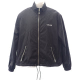 セリーヌ CELINE トリオンフ トラックスーツ RV0L6978Z.38NO ナイロンジャケット ナイロン ブラック メンズ【中古】【Aランク】