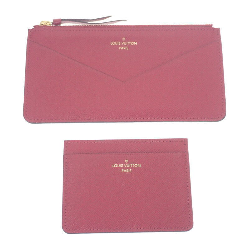 路易威登 LOUIS VUITTON Jeanne M62155 錢包 長夾 Monogram 帆布 紫紅色 女款 男款【中古】【AB級】